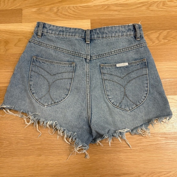 Rolla’s Dusters Short High Rise Slim Sylvie Blue Size 28 - Picture 3 of 5